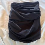 Elizabeth and James Women's Rouched Black Mini Skirt Black Label Designer XS Photo 12