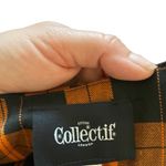 Bonnie COLLECTIF London Pumpkin Check plaid Cigarette Halloween Trousers pants Orange Size 2 Photo 6