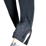 Bebe NWT Women’s Magnolia Frost Royalty Leggings Black Size Small Photo 4