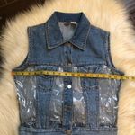 Zana Di Zana•di denim/vinyl denim vest size medium Photo 4