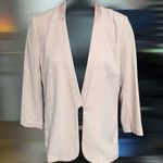 H&M Blazer Pale Pink Open Front Blazer Size 12 Photo 1