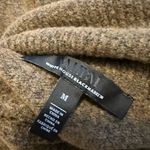 White House | Black Market WHBM Sleeveless Soft Turtleneck Tank Sweater Peplum Toasted Coconut Size M Photo 3