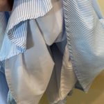 Lucca Couture Blue & white striped dress...sweetheart neckline Photo 4