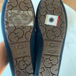 UGG NWT   Women Lizzy Shoes Size US6 Navy Leather Sock Lining 100% Wool Photo 5