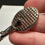 Signed Gerry’s Tennis Racquet Ball Gold Tone Brooch Pin Photo 7