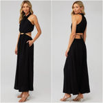 Young Fabulous and Broke YFB Arlene Cutout Maxi Dress Black Size Large Photo 1