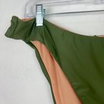 J.Crew NWT  Curved-Waist Cheeky Bikini Bottom Green Size Large L NEW Photo 1