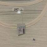 Maurice's Maurice’s Plus Size 24/7 Clara Textured Short Sleeve Tee cream size 2X Photo 3