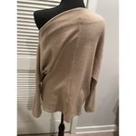 ASTR The Label Tan Off The Shoulder Shirt Top Blouse • Size Large Long Sleeve Photo 2