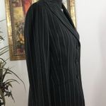 Kasper Blazer Womens 4 Black 3 Buttons Fitted Office Clueless Preppy Long Sleeve Photo 2