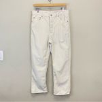 Levi's Levi’s Cream Corduroy Ribcage Straight Ankle Pants Size 32 Photo 2