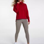 Calia By Carrie Underwood Elevate Herringbone Funnel Neck Red/Maroon Size XS Red Photo 6