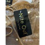 Say What? NEW Nite Out by Say What SEQUIN LONG SLEEVE TIE FRONT CROP TOP S Photo 2