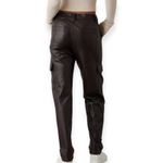 American Eagle  Stretch High-Waisted Vegan Leather Straight Cargo Pant Black Sz 2 Photo 1