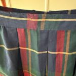 Pendleton  Plaid 100% Wool Pleated Skirt Navy Green Red | 12 Photo 2