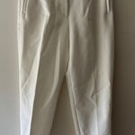 ZARA NWOT  White High Waisted Pants Straight Leg Photo 0