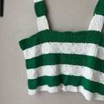Tuckernuck NEW Hyacinth House  Green White Crochet‎ Cooper Tank Top Size XXL Photo 3