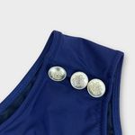 J.Crew Cut Out Full Coverage One Piece Swimsuit with Buttons Size 22 Navy New Photo 5