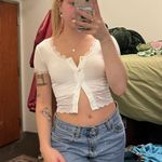 Caution to the Wind Coquette Lace Cropped Top Photo 0