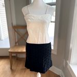 Vintage 60s Ivory Black Lace Two Piece Mini Dress Set Fits Size XS Photo 9