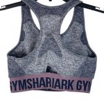 Gymshark X-Small Racerback Flex Sports Bra Wireless Unpadded Lined Marled Blue Photo 1