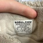 Sorel Explorer next carnival waterproof boots cream suede lace up boots womens size 10 Photo 8