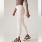 Athleta  Delancey Skyline Tight Braiden Cream‎ Textured Pull On Pants Size Large Photo 1
