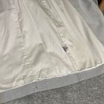 Gap  Women’s Blue Pinstriped Double Breasted Trench Coat Medium Belted Classic Photo 7