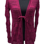 Matilda Jane  Size Small A Stitch in Time Maroon Cardigan Duster‎ Sweater Knit Photo 0