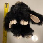 Soft Fluffy Rabbit Keychain Cute Plush Key Rings Faux Fur Keyring Pompom Black Photo 5