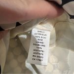 Banana Republic  Size 2 Silk Black and Cream Polka Dot Women's Pencil Skirt Photo 3