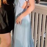 ASTR Blue Dress with back cutouts maxi Photo 0