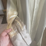 NWT Honor The Gift Ladies Shirt Dress Size XS Striped Cream/Grey Gray Photo 7