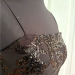 B Darlin Black Sequin Strapless Bodycon Dress Photo 1