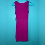 SO  Sleeveless Cinch Bodycon Cutout Mini Dress Magenta Pink Kohl's Photo 3