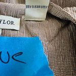 Ann Taylor  Women's Size 12 Brown and Beige Sheath Dress with Attached Jacket, Knee Lengthwise  Photo 9