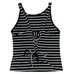 American Eagle AEO Striped Ribbed Lace-Up Tank - Medium Photo 5