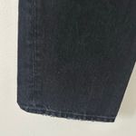 Edwin Women's CAi Straight Leg Ripped Distressed Black Denim Jeans 27 New Photo 6