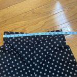 Michael Kors Wide Leg Polka Dot Cropped Pants black white elastic high waist M Photo 4