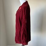 Natural Life  Laid Back Velvet Button Down Top Photo 5