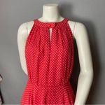 Vintage Polka Dot Dress Handmade Red White Cut Photo 2