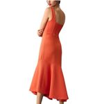 Anthropologie NWT Ariana Square Neck Asymmetrical Ruffle Hem Tank Dress Medium Photo 1