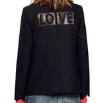 Zadig & Voltaire LOVE Embellished Navy Blazer Viva Victor Bis Photo 2