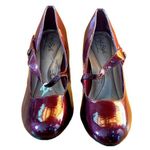 Soft Style Women’s Dark Red Heels Ruby Patent Leather Shoes Size 9 Photo 0