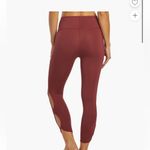 Free People FP Movement High Rise Infinity Cutout gym cropped Legging large Red Photo 3