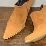 Wanted Lasso 3.5” heel black suede leather bootie size 6 Tan Photo 3