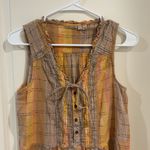 Holding Horses  Faye Tank Top Color Burnout Plaid Size 10 Photo 1