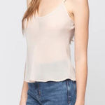 Maven West  Semi Sheer Cream Camisole Women’s Medium Photo 0