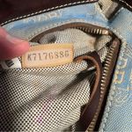 Dooney & Bourke East West Canvas / Leather Trim Donegal Crest Tote Shoulder Bag Photo 12