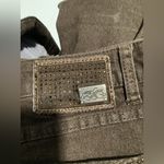 One 5 One  151 Jeans Women 12 Brown Embroidered Studded Rhinestone Straight Photo 5